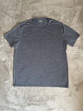PROOF 72-Hour Merino T-Shirt Huckberry Men’s XL Classic Fit  Grey Short Sleeve